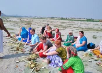 गया में सात समंदर पार से आए अंग्रेजों ने किया पिंडदान