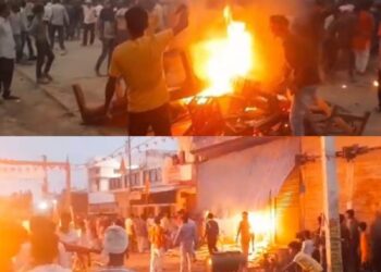 बहराइच में हालात बेकाबू, दूसरे दिन भी पुलिस पर भारी उपद्रवी, तोड़फोड़ के साथ हिंसा और आगजनी जारी
