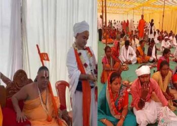 रायपुर में 321 लोगों की हिंदू धर्म में घर वापसी, जगद्गुरु नरेंद्राचार्य महाराज ने किया मार्गदर्शन