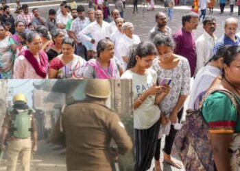 मीरापुर में मतदान के बीच हंगामा, पुलिस पर पथराव