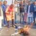 बांग्लादेश का पुतला फूंककर, इस्कॉन प्रमुख की रिहाई की मांग
