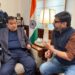सड़कों व रेलवेब्रिज निर्माण के लिए नितिन गडकरी से मिले तनुज पुनिया