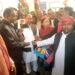 सपा व कांग्रेस कार्यकर्ताओं ने राष्ट्रपति संबोधित ज्ञापन तहसीलदार को सौपा