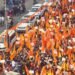 बांग्लादेश में हिंदुओं के खिलाफ हिंसा पर फूटा आक्रोश, सरोजनीनगर विधायक ने निकाली रैली