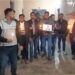 मनीष कश्यप की हत्या के विरोध में लेखपालों ने निकाला कैंडल मार्च