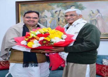 भजनलाल ने नई दिल्ली में शेखावत से की मुलाकात