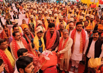 मुख्यमंत्री सामूहिक विवाह योजना के तहत शादी के बंधन में बंधे 167 जोड़े