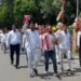 समाजवादी पार्टी का प्रदर्शन, खाद संकट को लेकर सड़क पर उतरे कार्यकर्ता