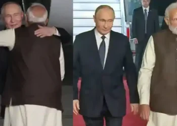 भारत दौरे पर आए पुतिन, मोदी ने राजधानी में दी भव्य अगवानी