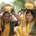 भव्य कलश शोभायात्रा के साथ श्रीमद्भागवत कथा का शुभारंभ