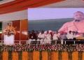 सुलतानपुर में बोले सीएम योगी: ‘चाचा-भतीजे की जोड़ी ने प्रदेश को लूटा, हमने 64 हजार एकड़ जमीन कराई कब्जा मुक्त’